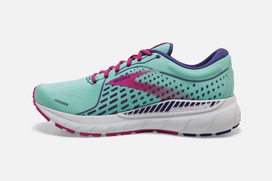 Brooks Israel Adrenaline GTS 21 Road Running Shoes Womens - Turquoise/Pink - MPA-237605